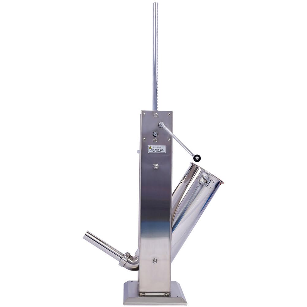 7L Stainless Steel Vertical Sausage Stuffer with 4 Stuffing Tubes U35489
