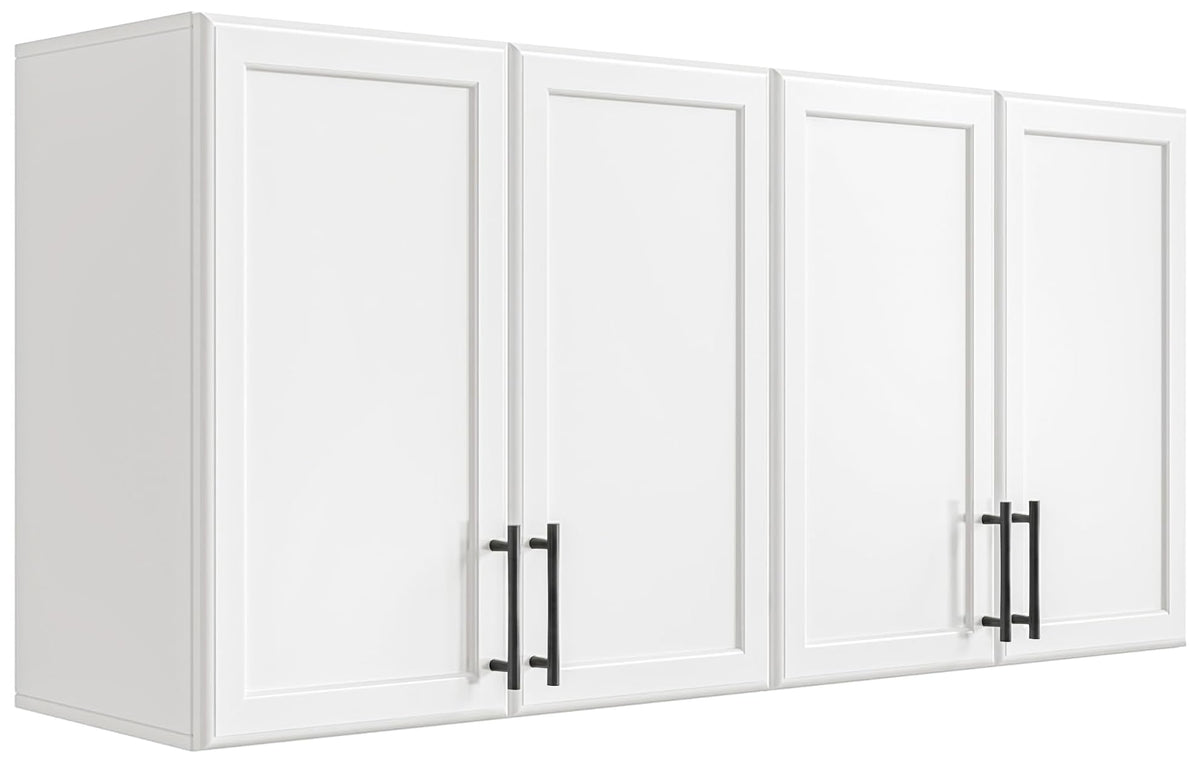 47.2" W Off White Wall Mounted Cabinet with Adjustable Shelf T67381