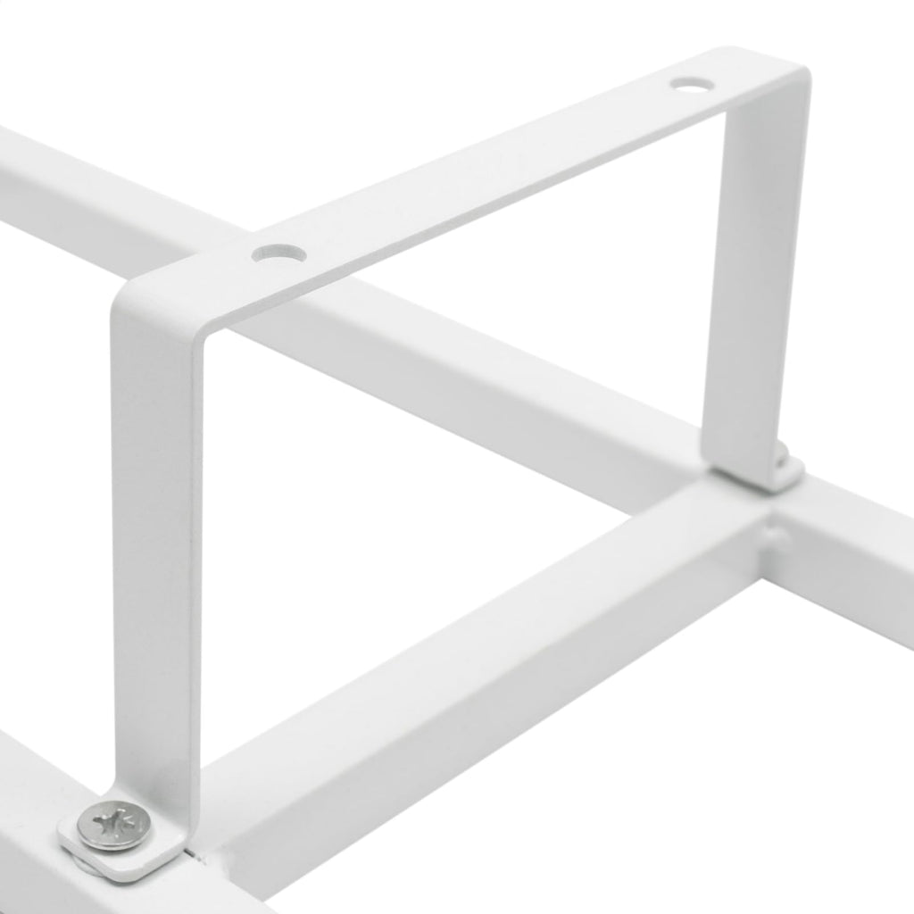 34 Inch Wall Mount Media Storage Rack, 3 pcs CD DVD Organizer Metal Shelf, White I9773