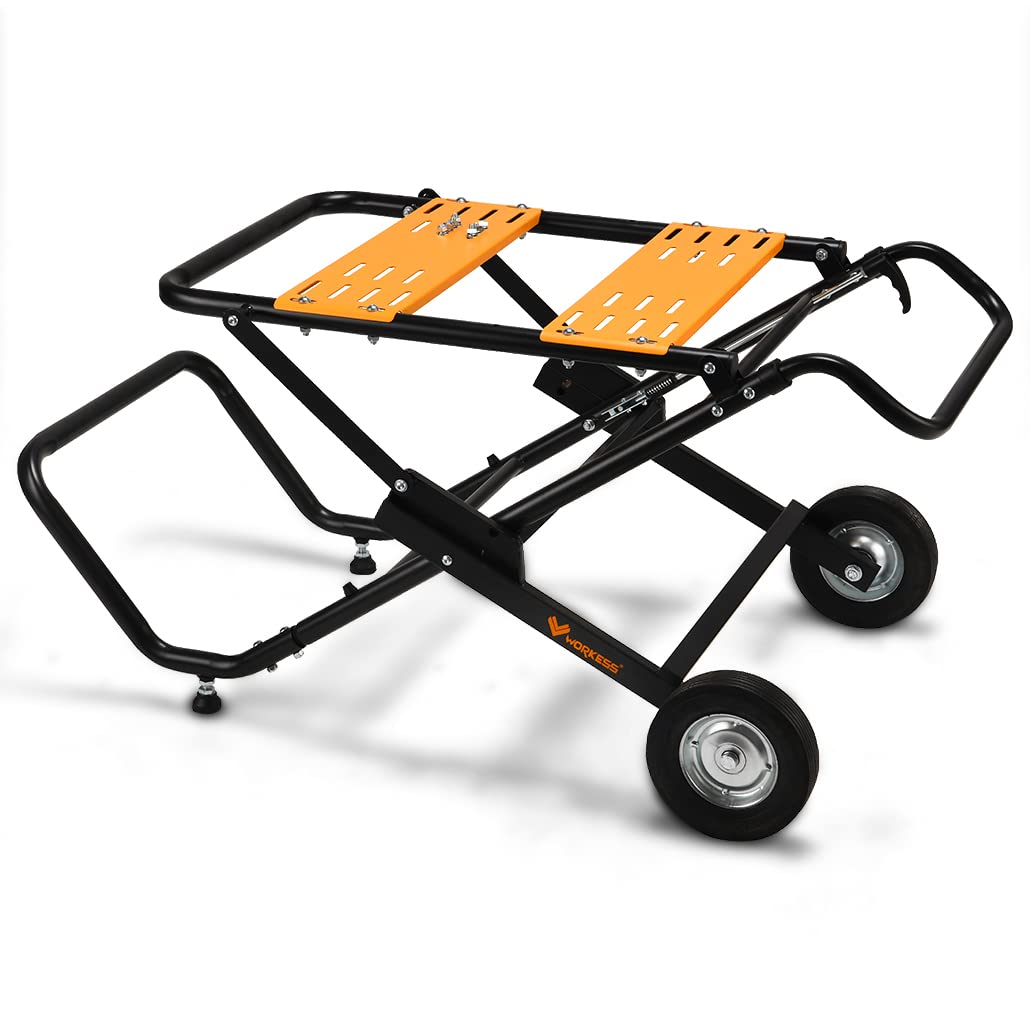 Portable Foldable Table Saw Stand with 8 Inch Wheels G5775