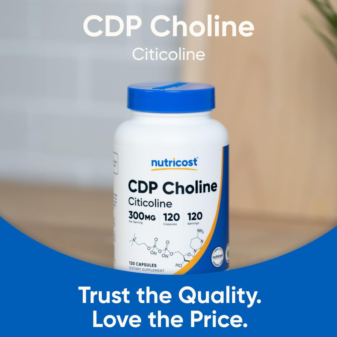 CDP Choline 300mg 120 Vegetarian Capsules X689669