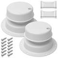 White 2 Pack RV Vent Covers I45989