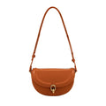 Small Vintage Leather Crossbody Saddle Bag X4313