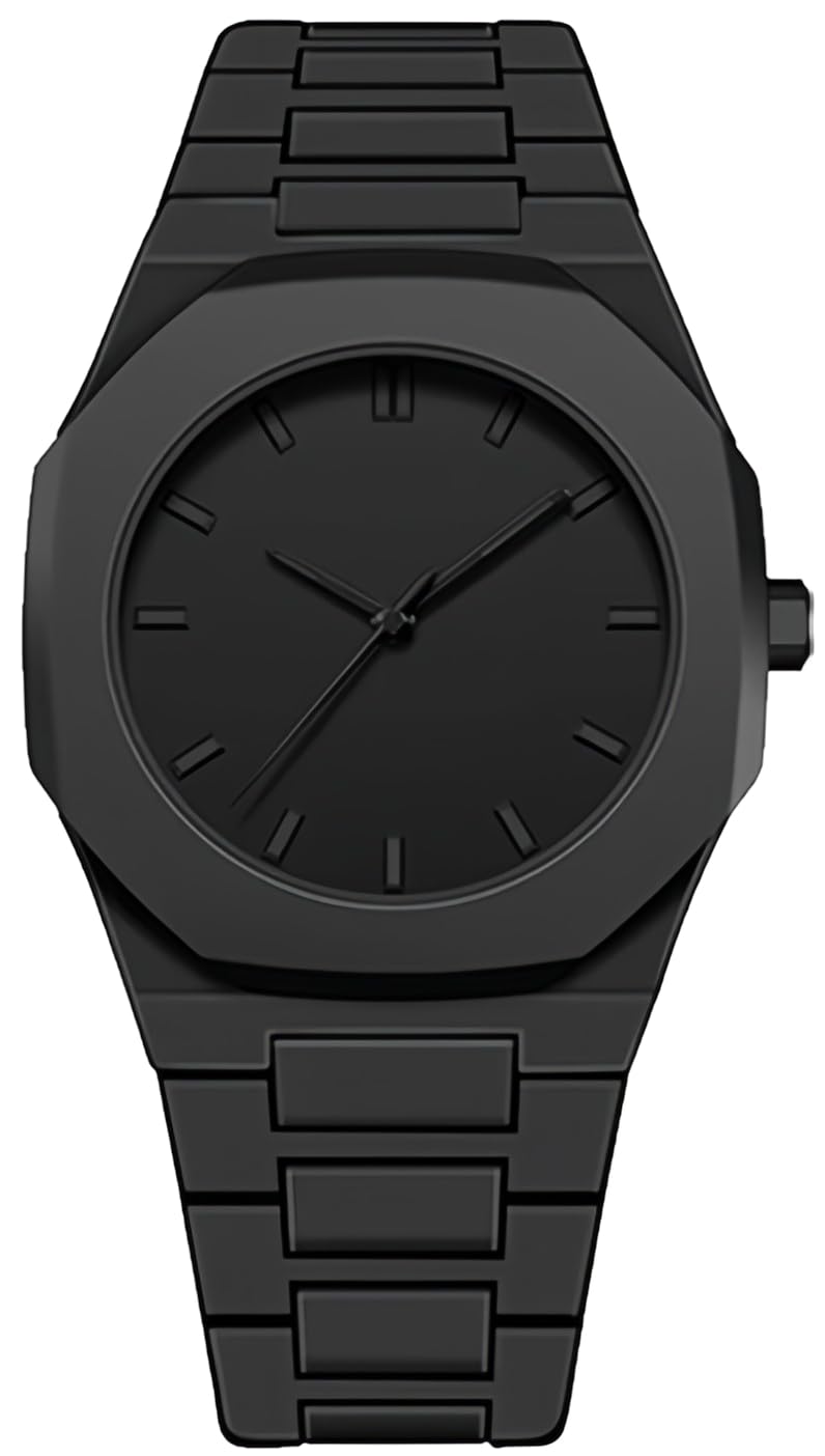 Black Arabic Numeral Quartz Watch I528