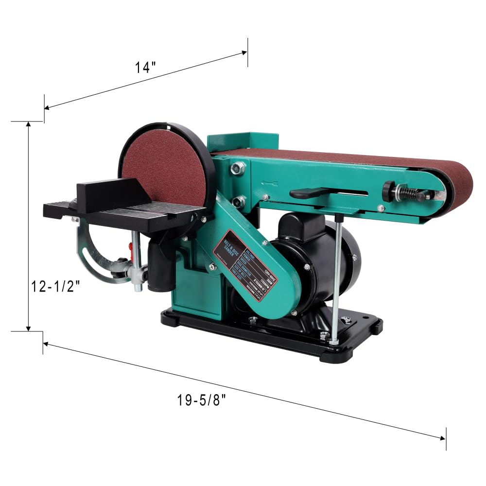 4" x 36" Belt Sander with 6" Disc 120V Bench Top Sander A1726