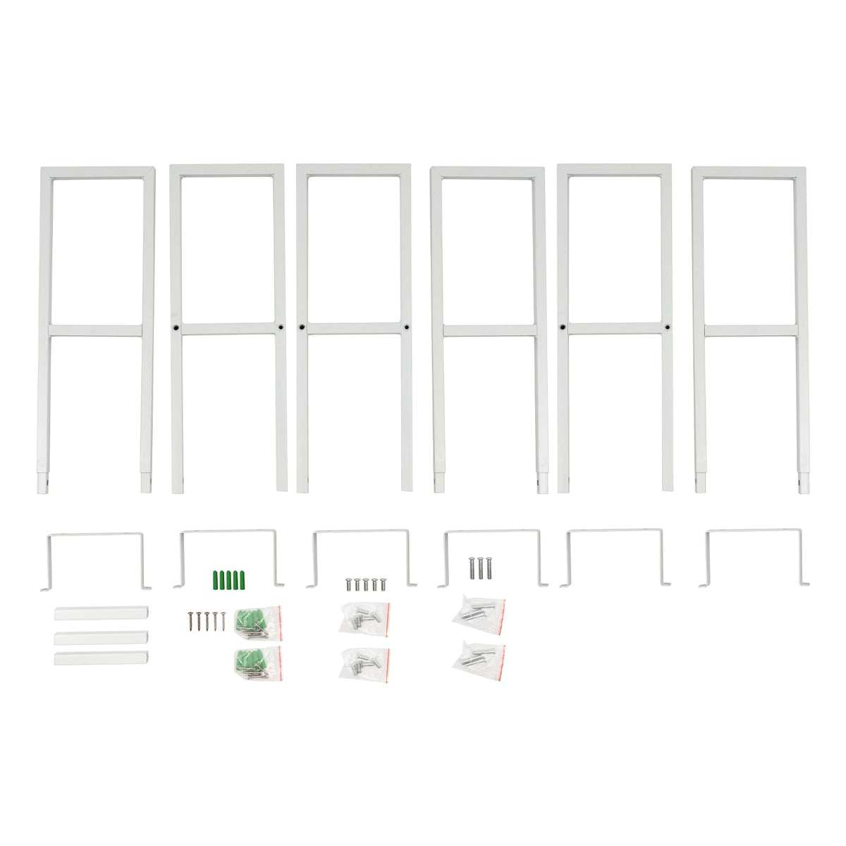 34 Inch Wall Mount Media Storage Rack, 3 pcs CD DVD Organizer Metal Shelf, White I9773