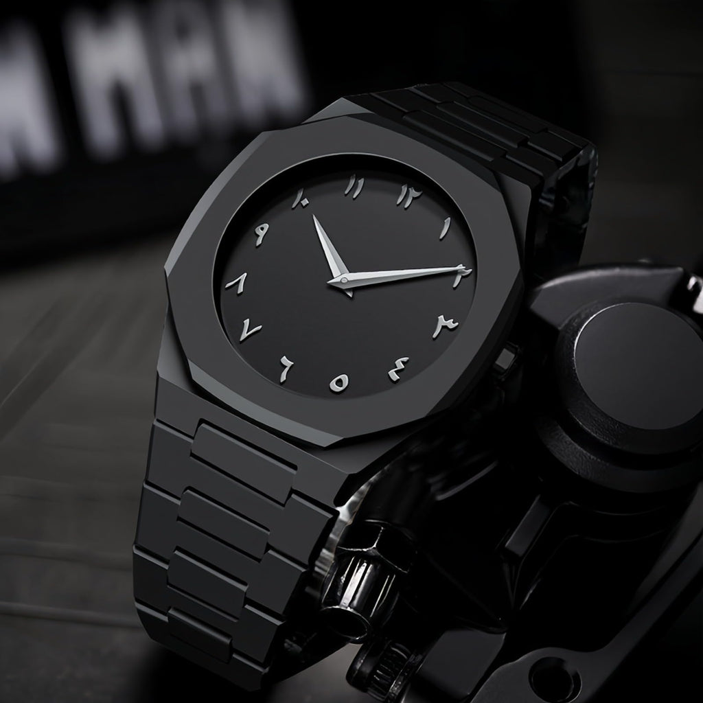 Black Arabic Numeral Quartz Watch I528