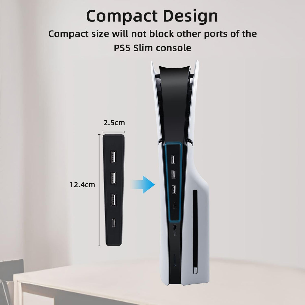 Black 4 Ports USB 2.0 Hub E91210