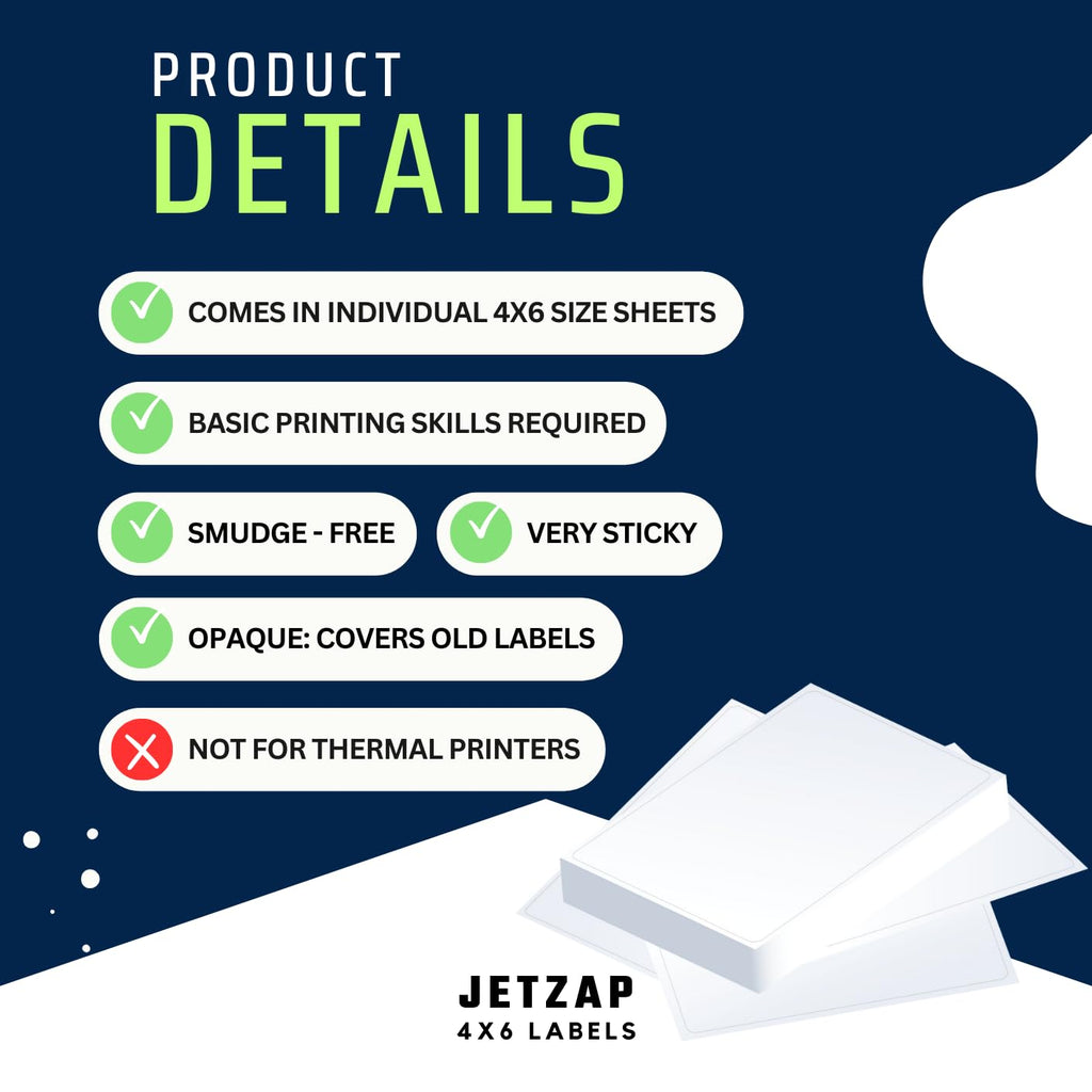 4x6 Shipping Labels for Inkjet and Laser Printers 120 Pack A819574