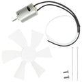 6 Inch White RV Vent Fan Blade with 12V D-Shaft Motor X7832