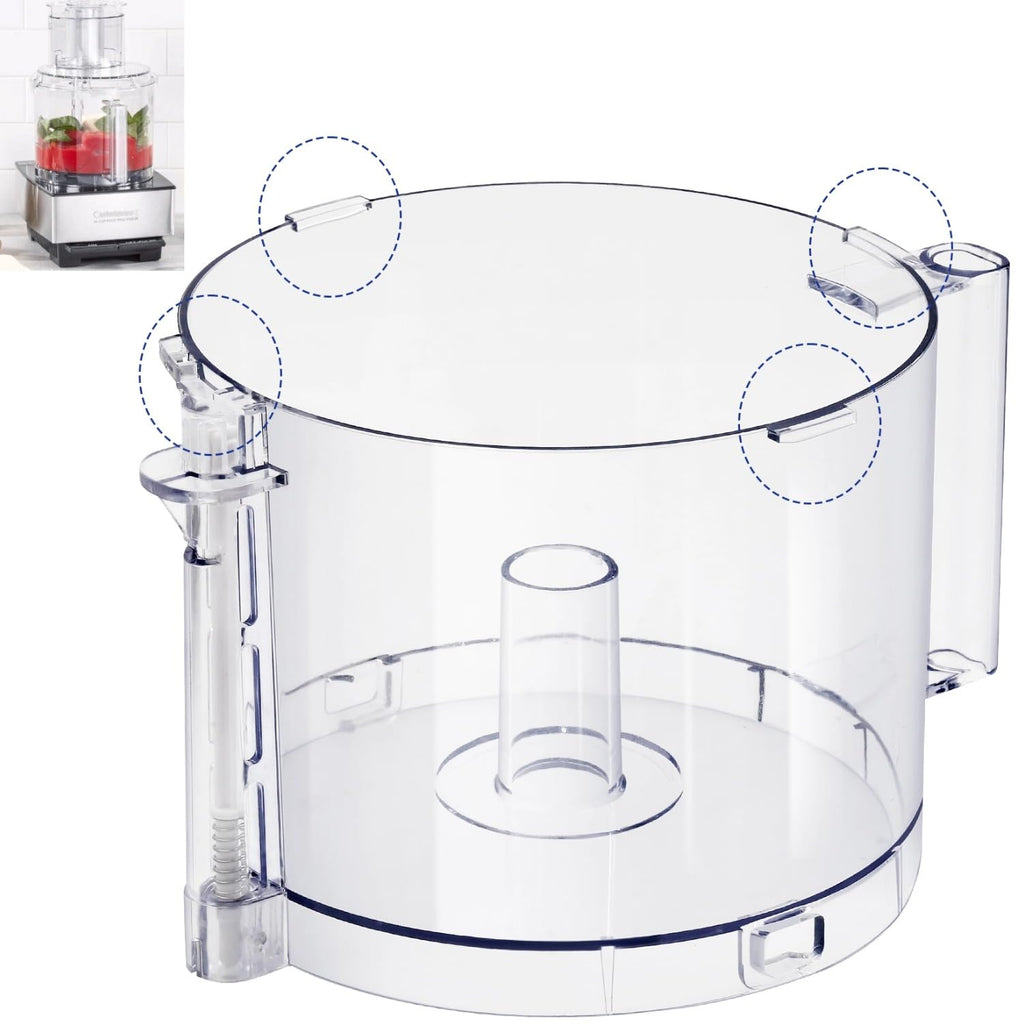 14-Cup Food Processor Work Bowl Replacement with Handle T879