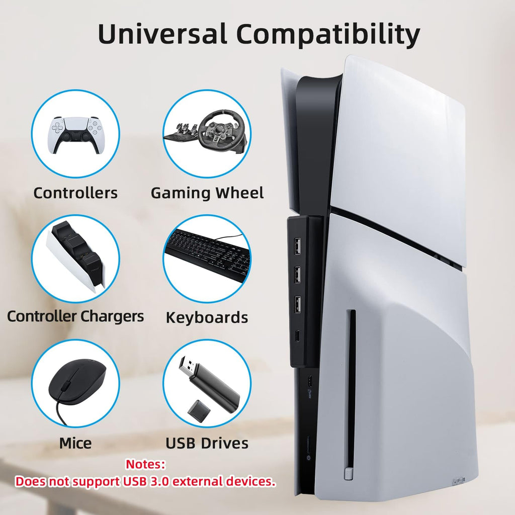 Black 4 Ports USB 2.0 Hub E91210