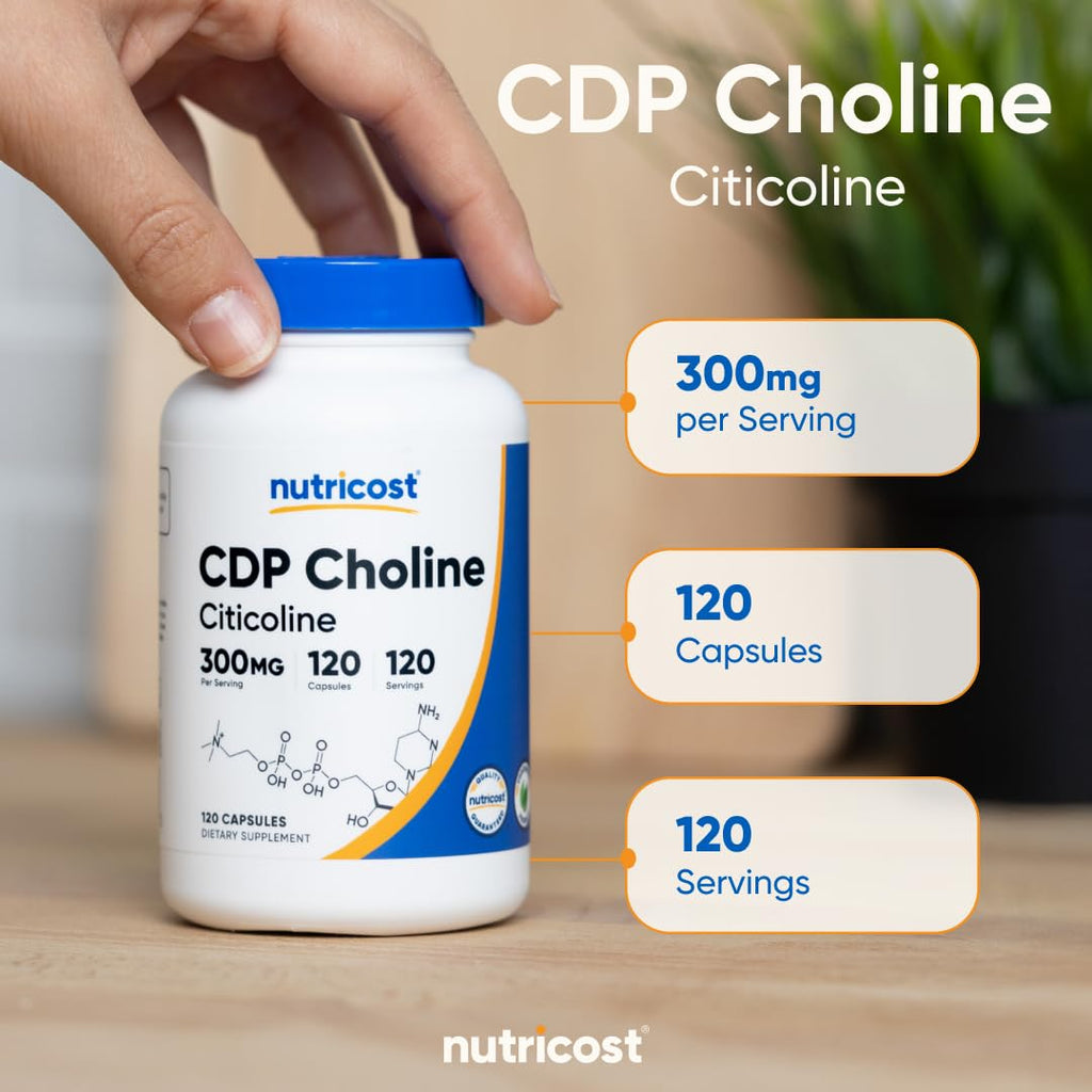 CDP Choline 300mg 120 Vegetarian Capsules X689669
