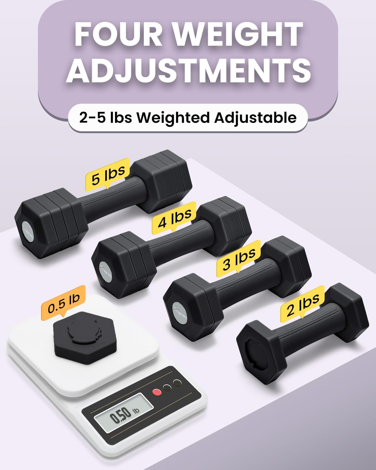 Adjustable Dumbbell Set 5/6 LB Pair A9886