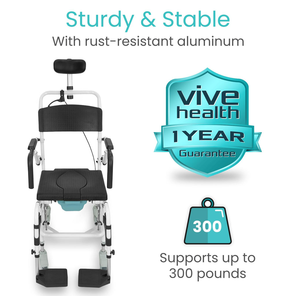 Reclining Shower Chair with Wheels E251