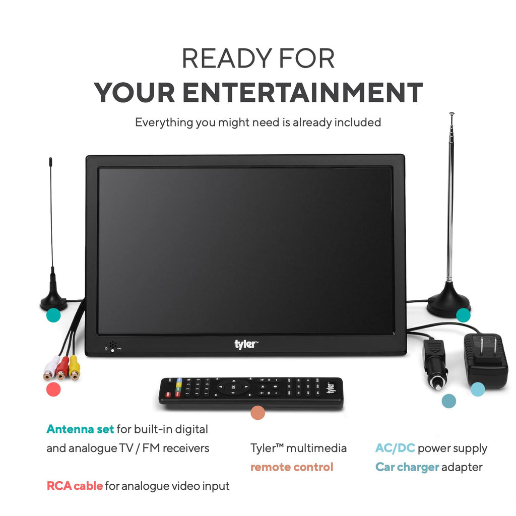 Portable TV LCD Monitor Battery Powered Wireless Capability HD-TV G52946