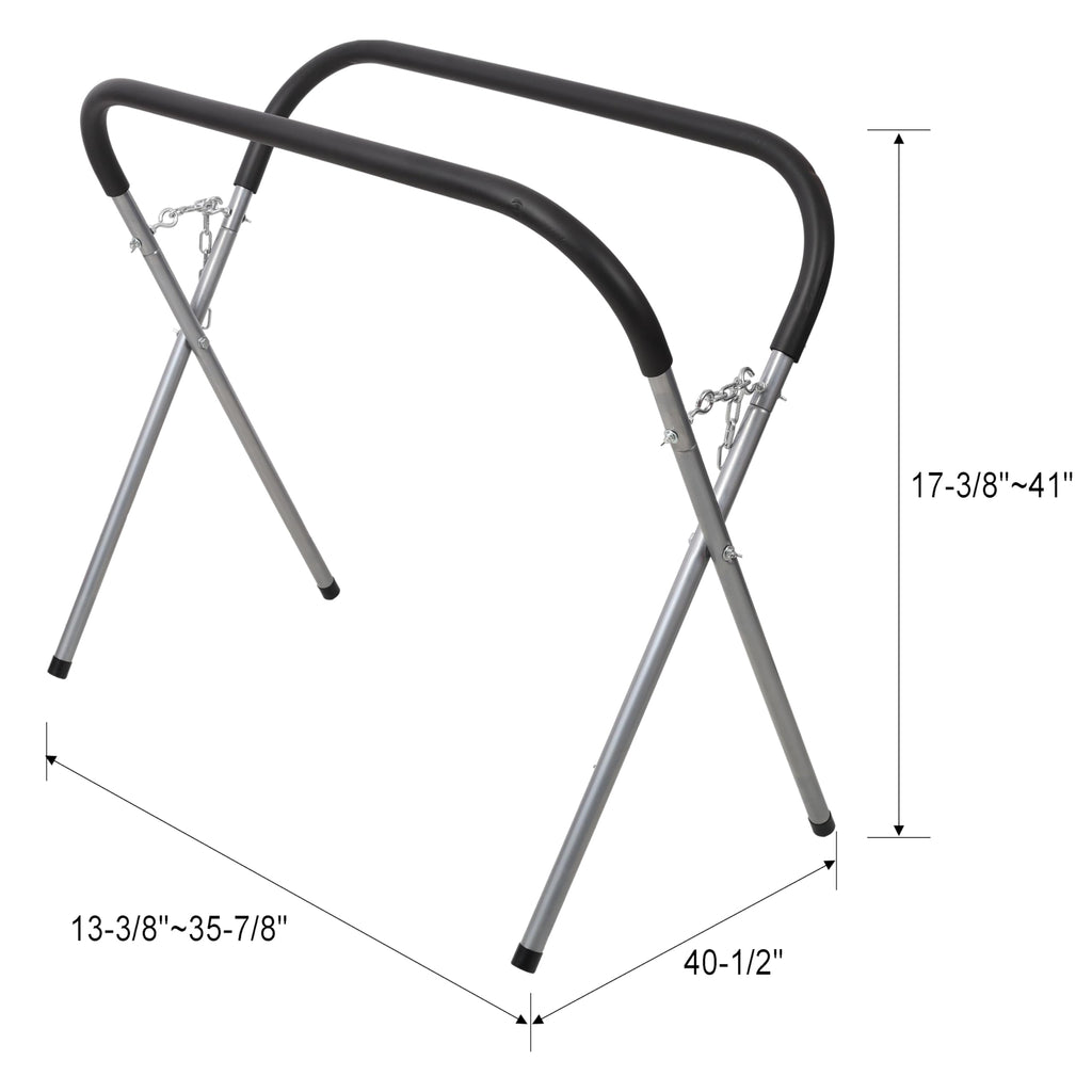 Heavy Duty Adjustable Height Portable Folding Work Stand, 750 lb Capacity Q628