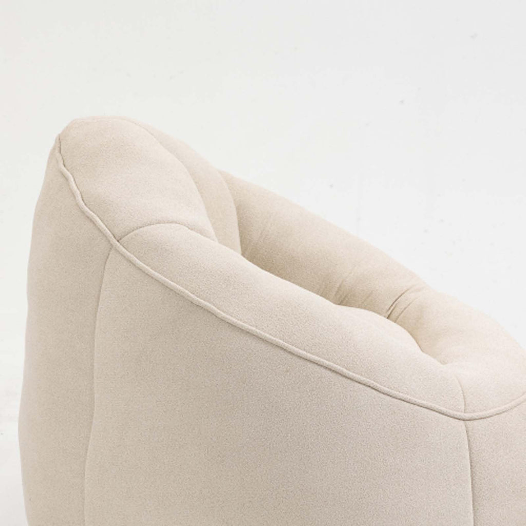Microfiber Memory Foam Bean Bag Chair with Ottoman E276864