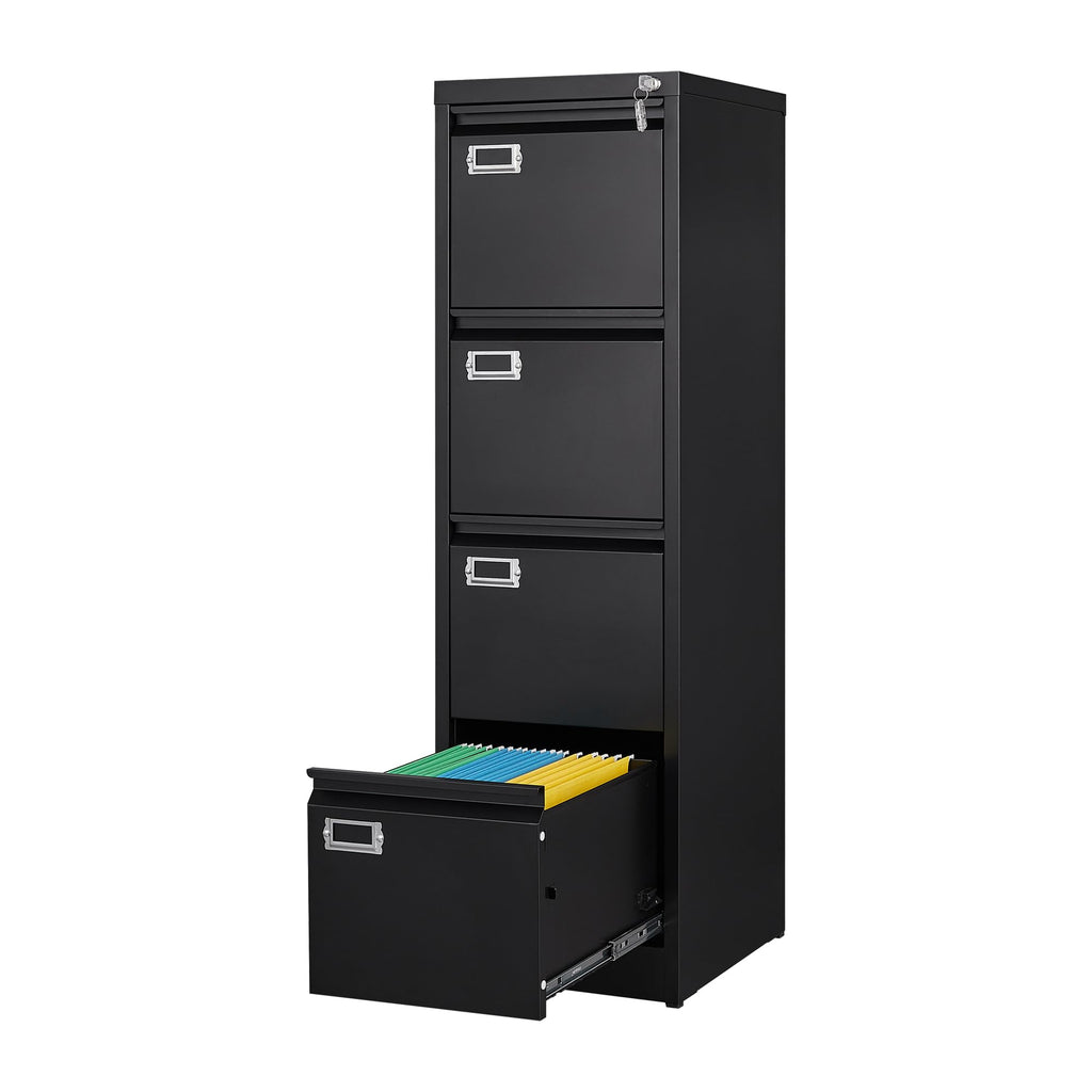4 Drawer Metal File Cabinet with Lock B88284