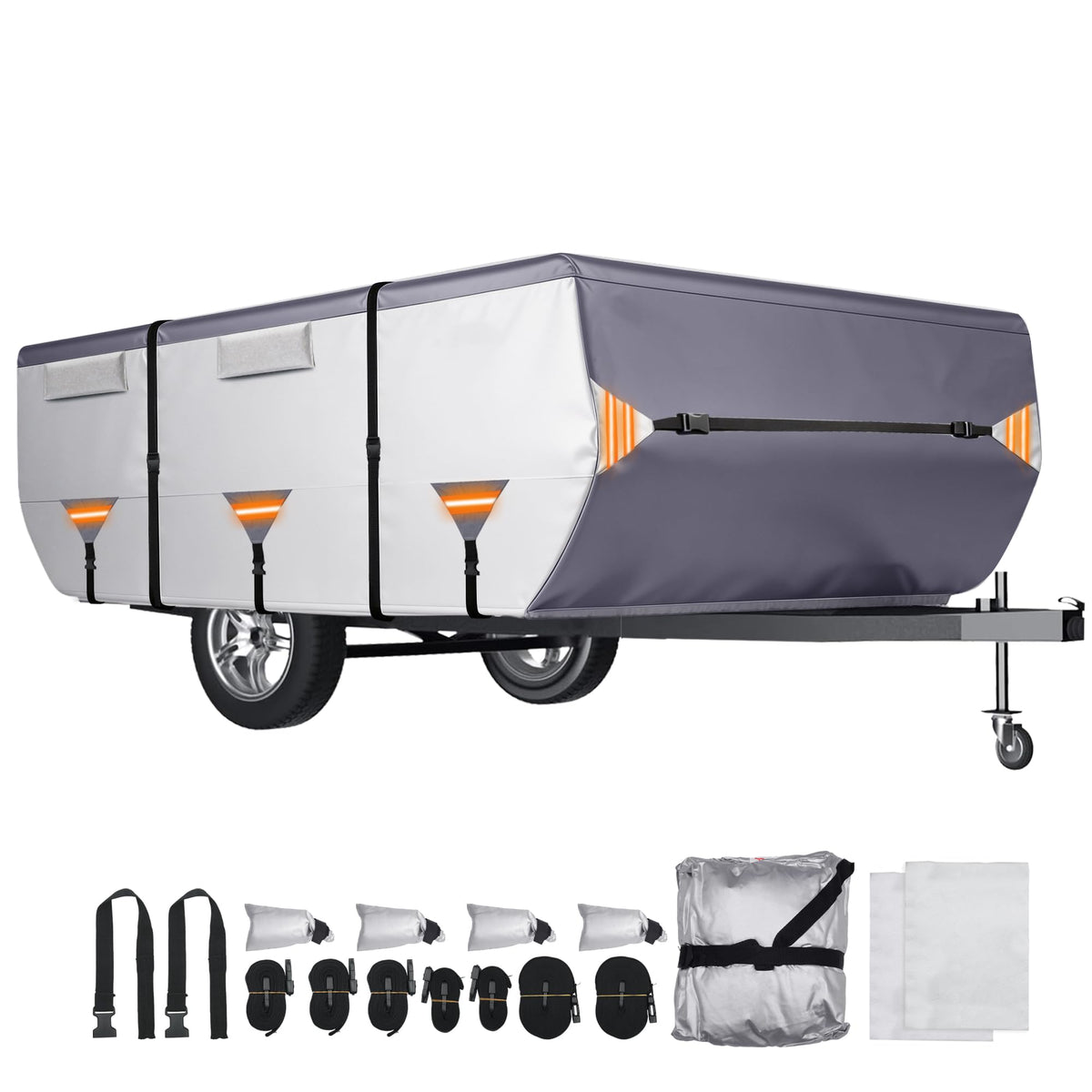 14ft-16ft Waterproof Oxford Pop-Up Camper Cover K944272