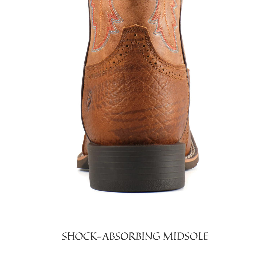Men's Square Toe Pull On Western Boots Z425