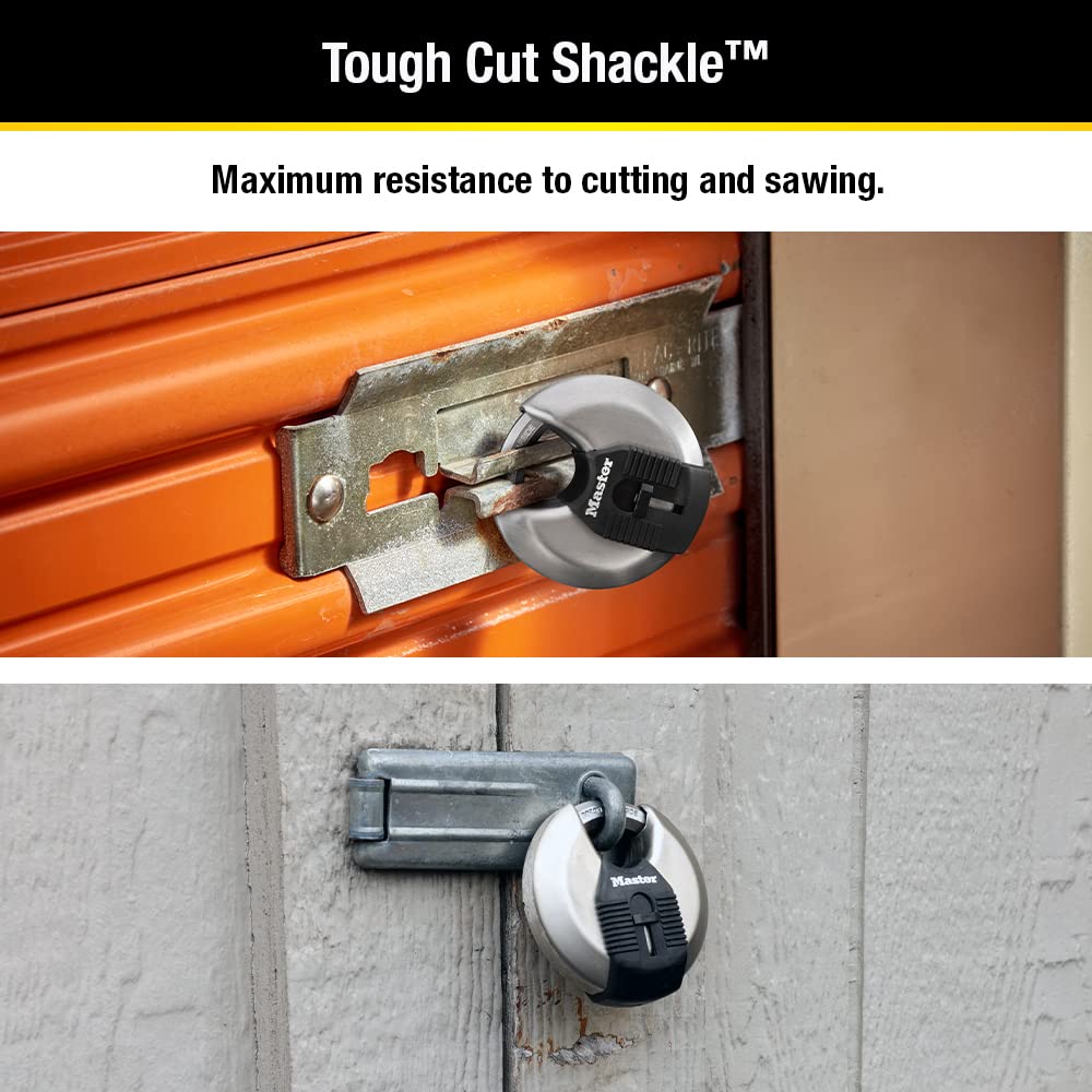 2-3/4-inch Wide Stainless Steel Disc Padlock M215016