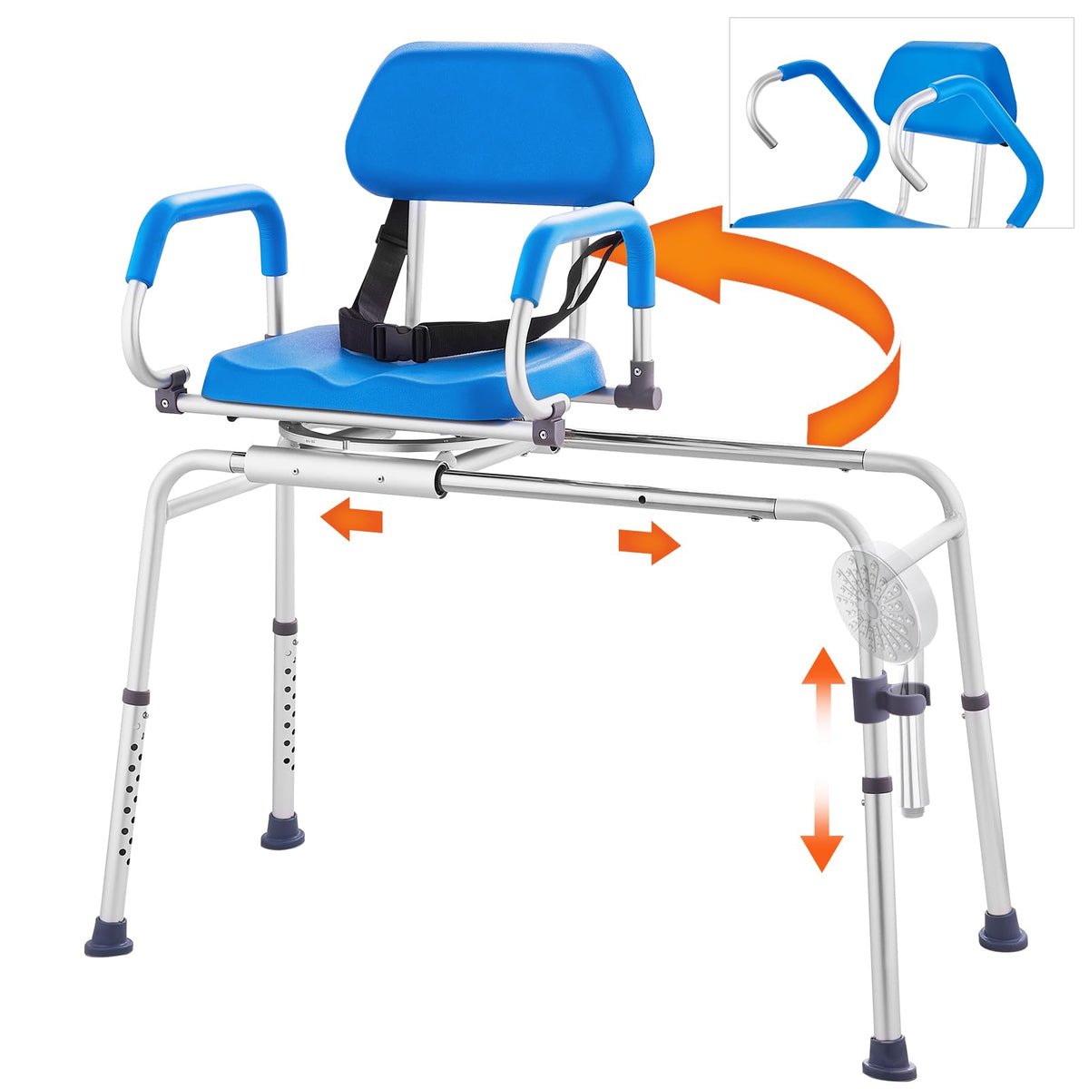 Sliding Tub Transfer Bench with 360 Degree Swivel Seat I432235