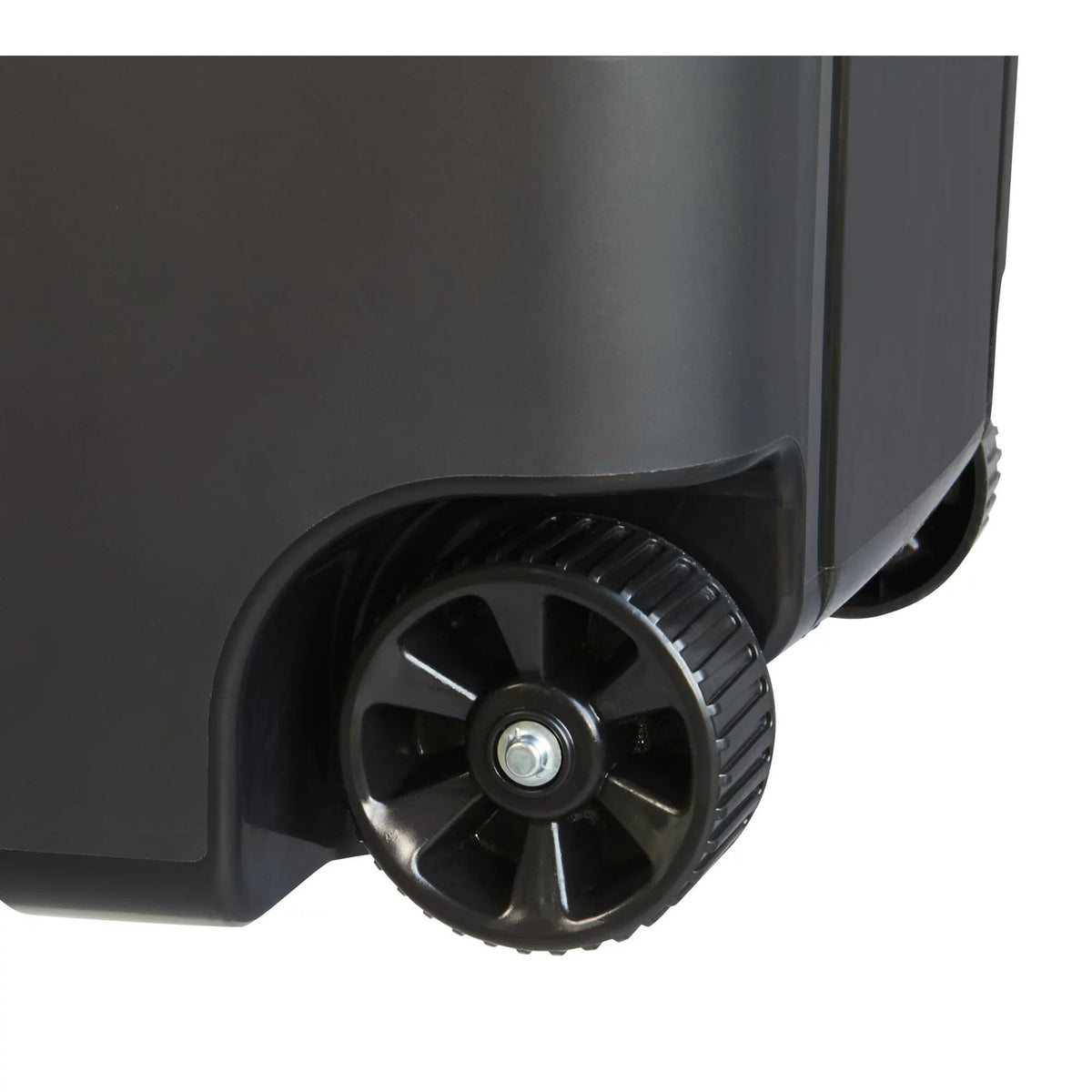 Black 45-Gallons Plastic Wheeled Trash Can with Lid E413