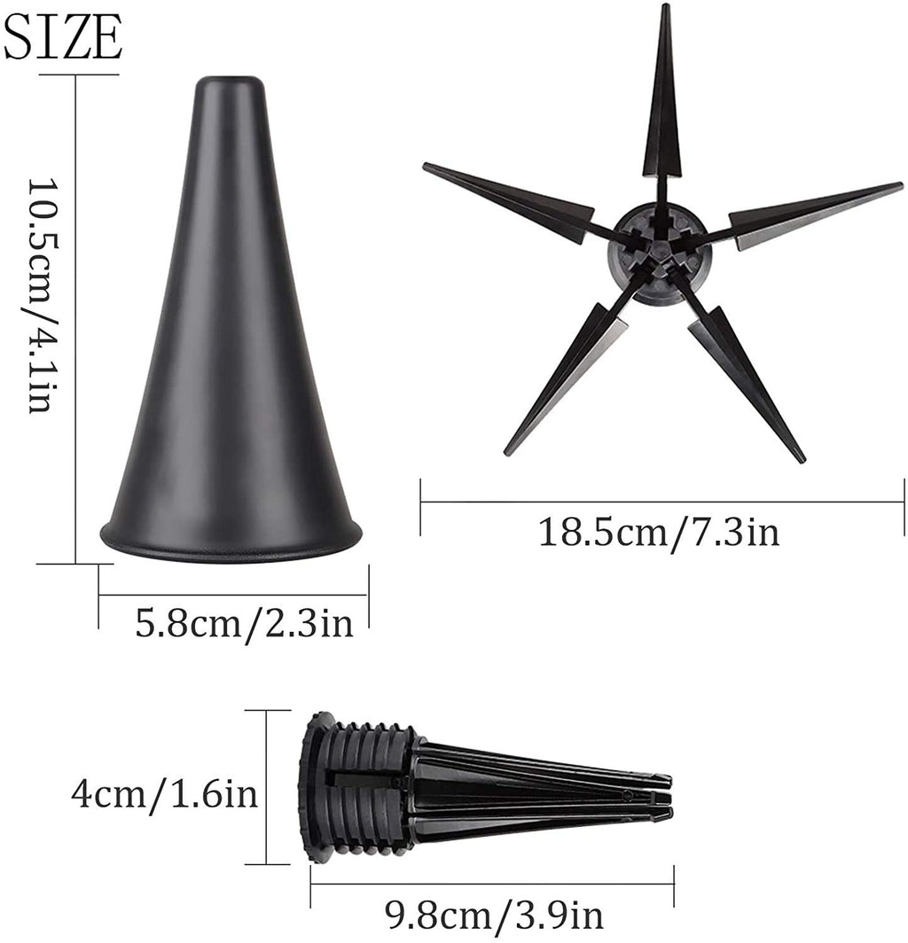 Black Portable Foldable Metal Clarinet Stand I1310