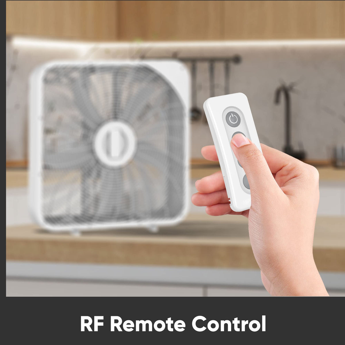 20 Inch 3 Speed Quiet Box Fan with Remote Control Z163