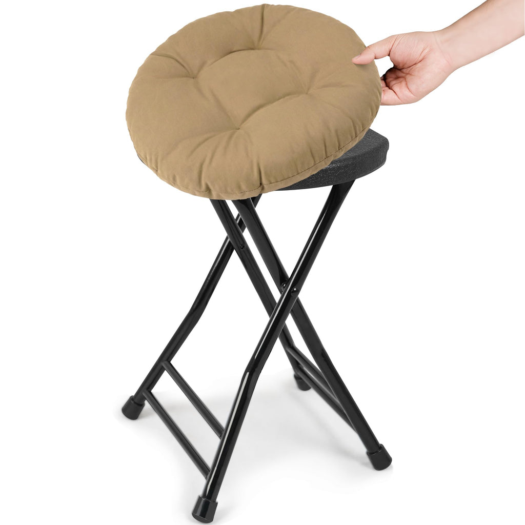Folding Stool with 2 Pack Seat Cushion U35589
