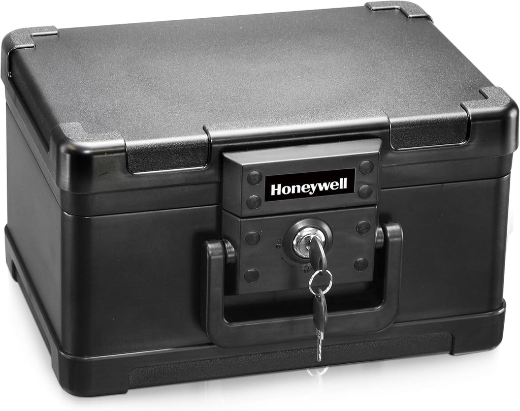 Small Black ABS Plastic Safe with Key Lock L271709