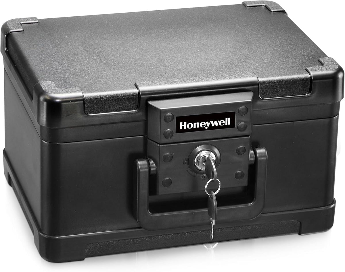 Small Black ABS Plastic Safe with Key Lock L271709