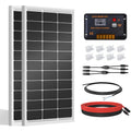 200 Watts 12 Volt/24 Volt Monocrystalline Solar Panel Kit with 30A PWM Charge Controller X164342