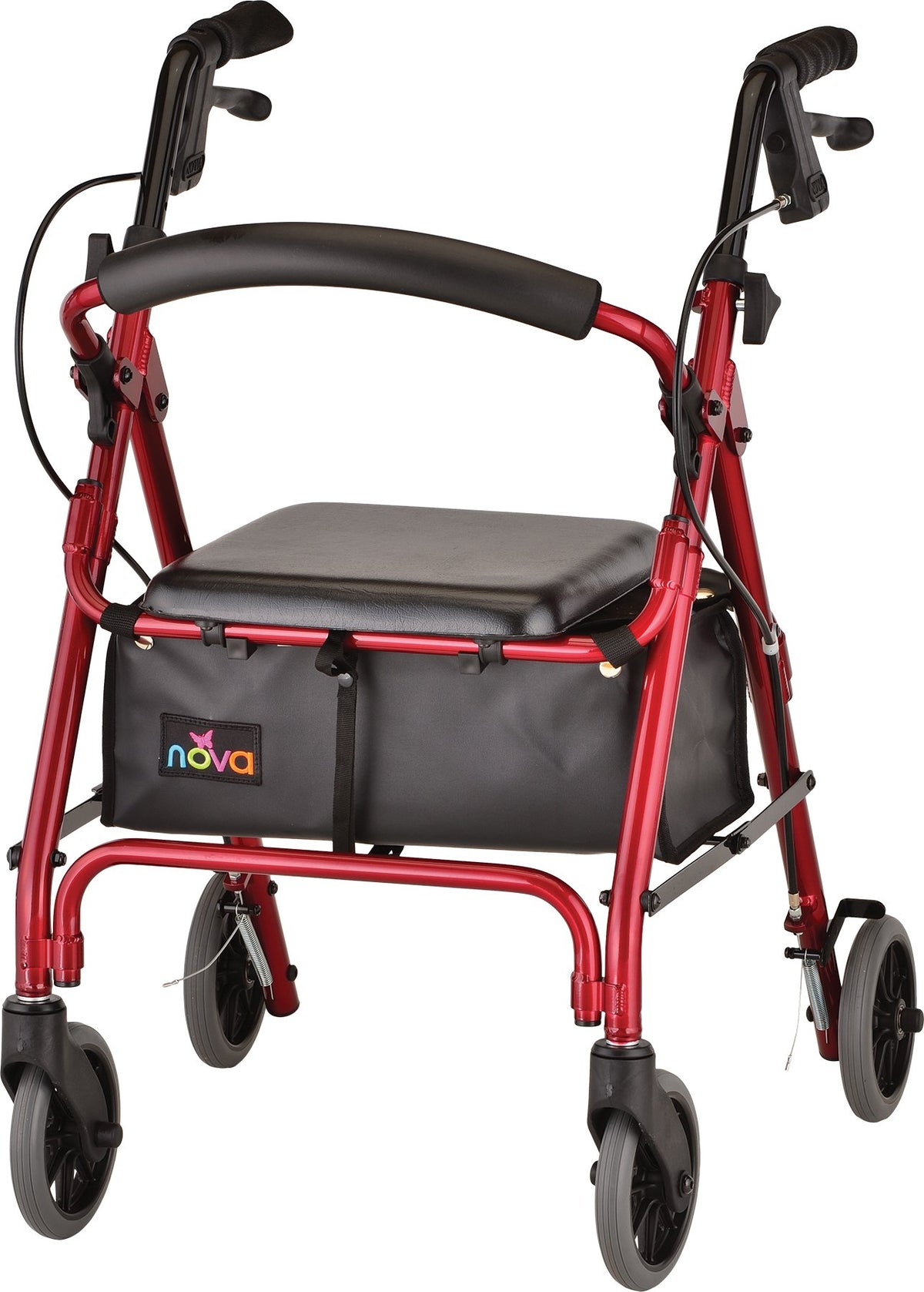 Lightweight Folding Narrow Rollator Walker with Seat L234