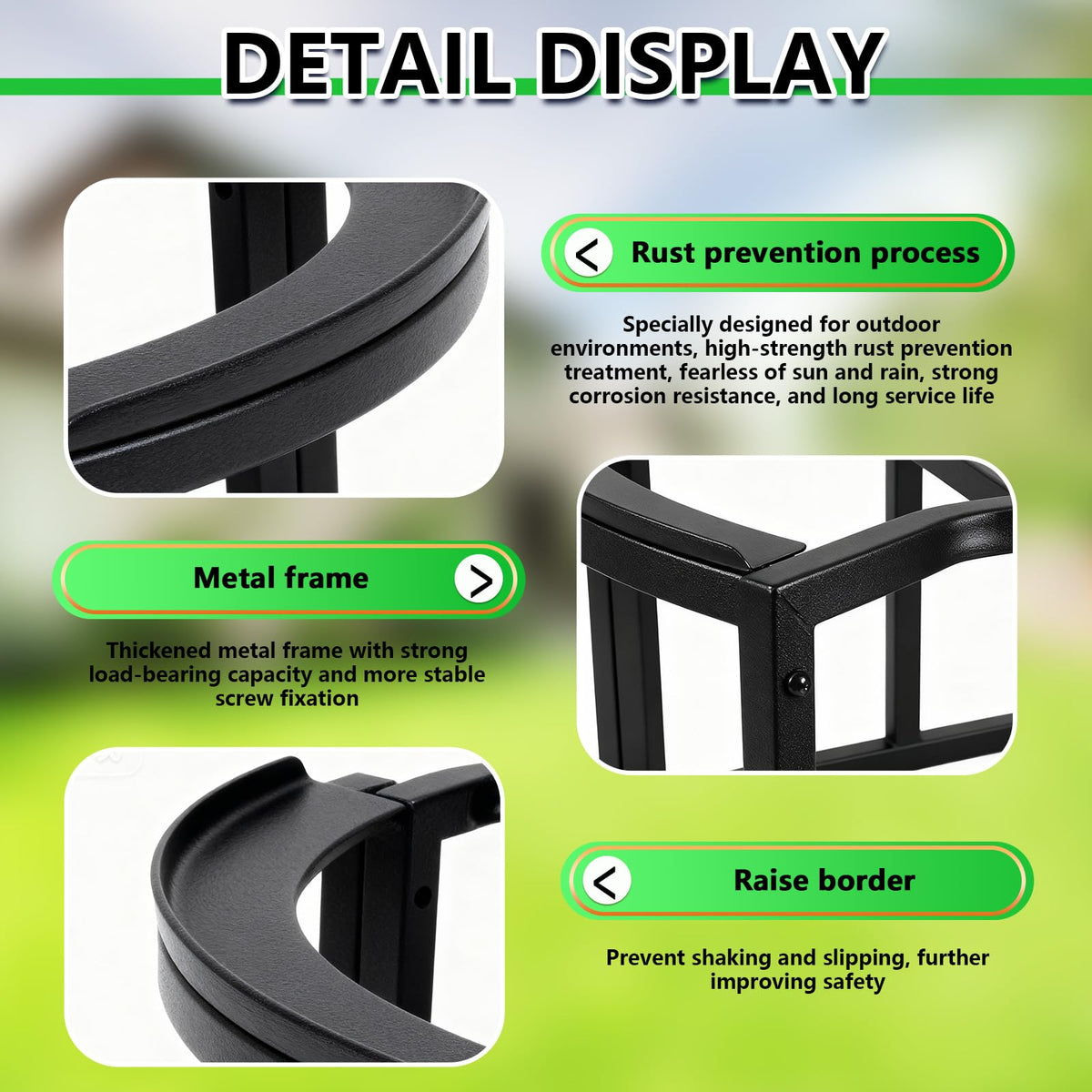 Heavy-Duty Stainless Steel Rain Barrel Stand U458926