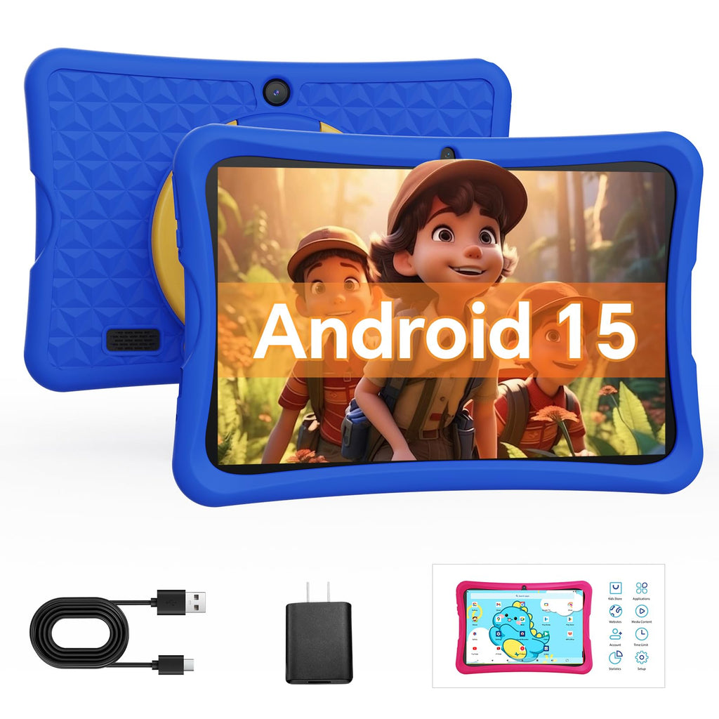 10.1" Kids Tablet 6GB RAM 32GB ROM Android 15 GO Blue T387761