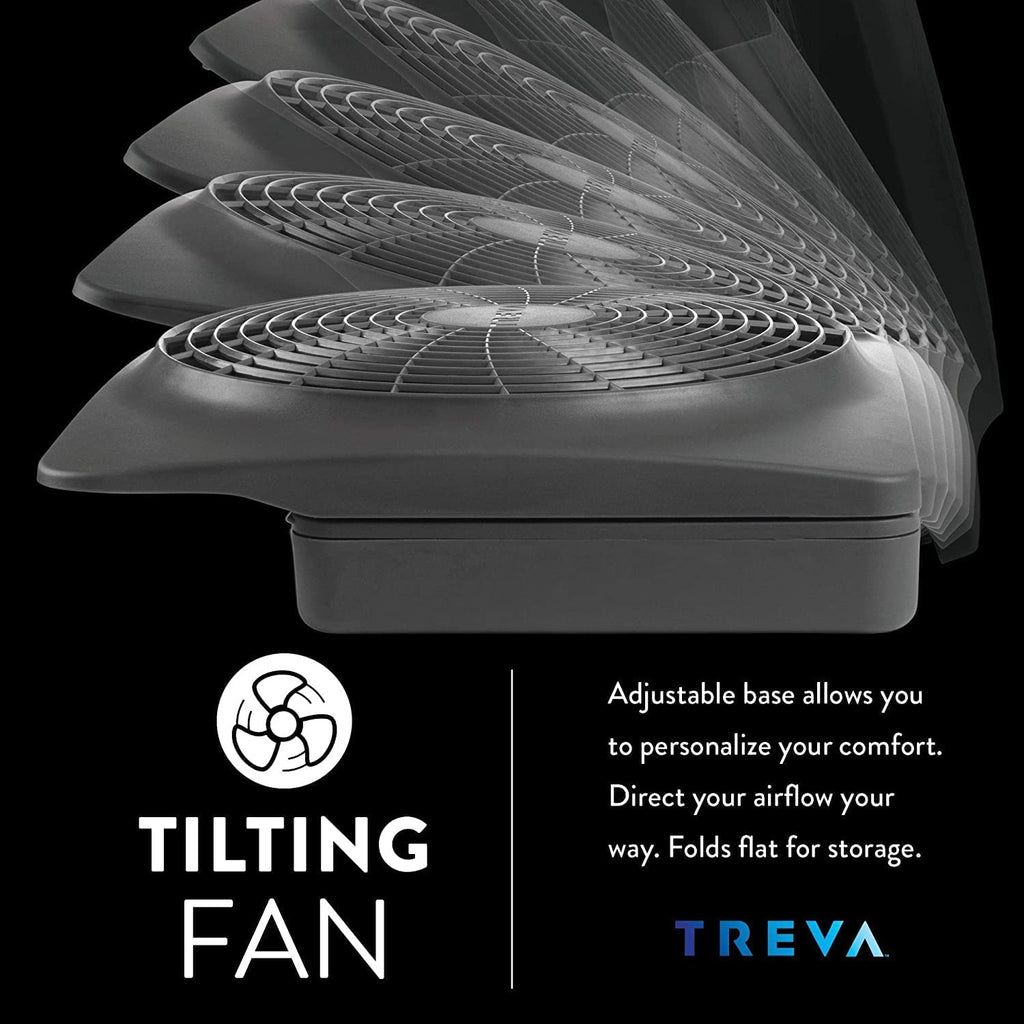 10 in Portable Desktop Battery Fan 2-Speed W15523