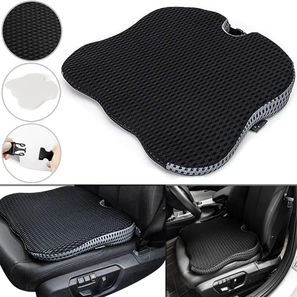 Black Memory Foam Car Seat Booster Cushion Y863977