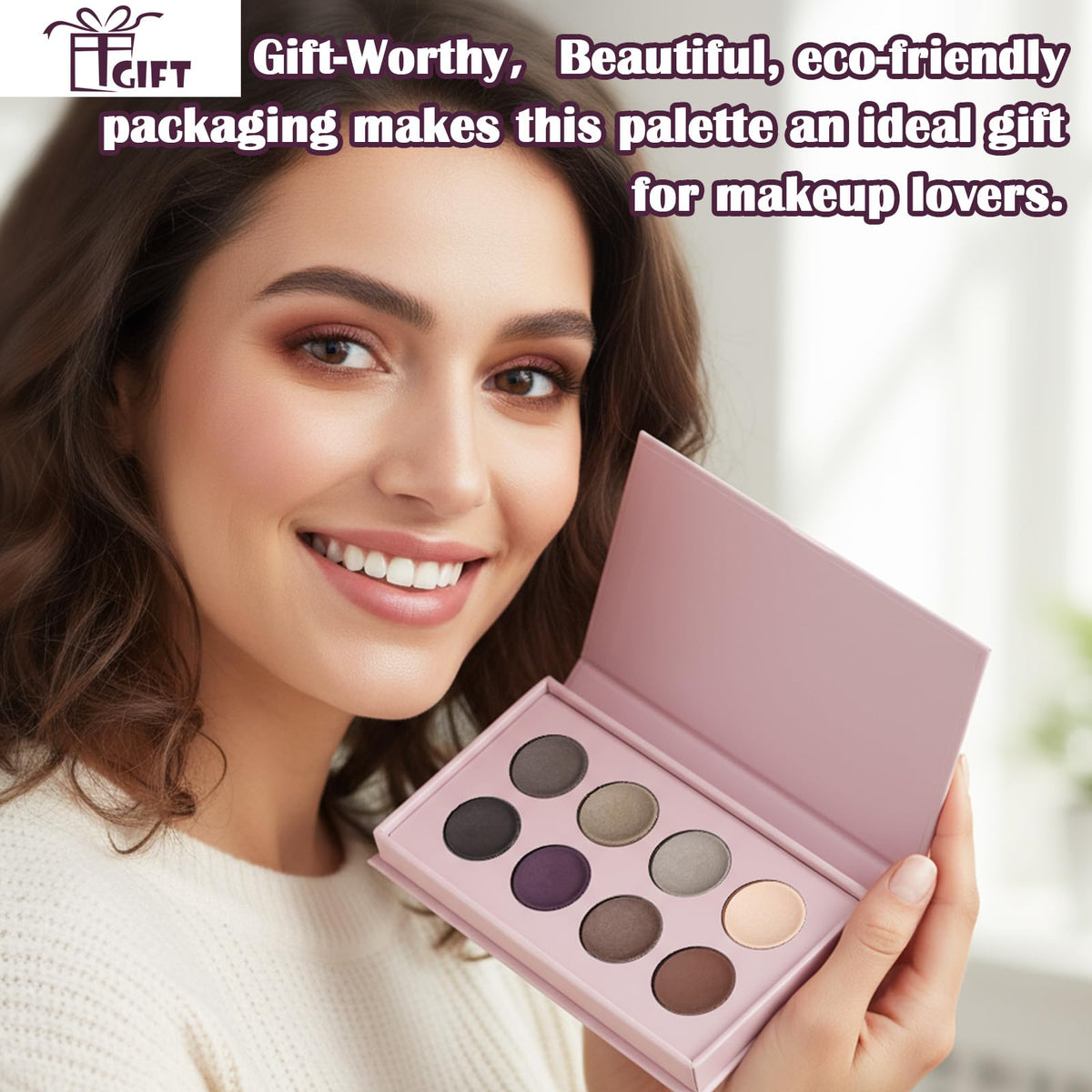 8 Color Nude Smokey Baked Matte Eyeshadow Palette O11266