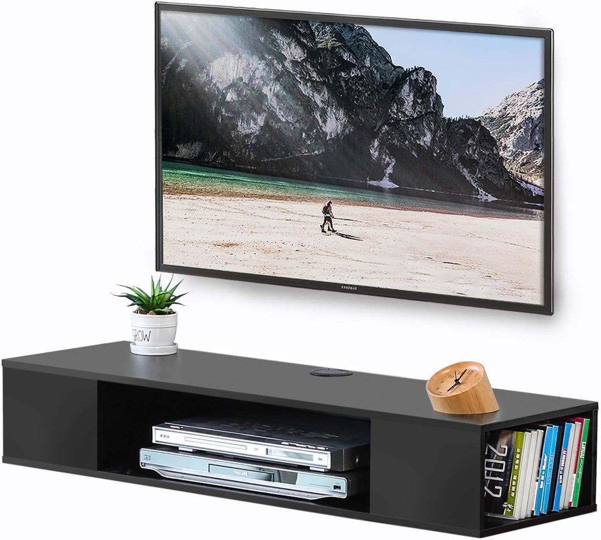 39.4" Floating TV Stand with Storage Q825633
