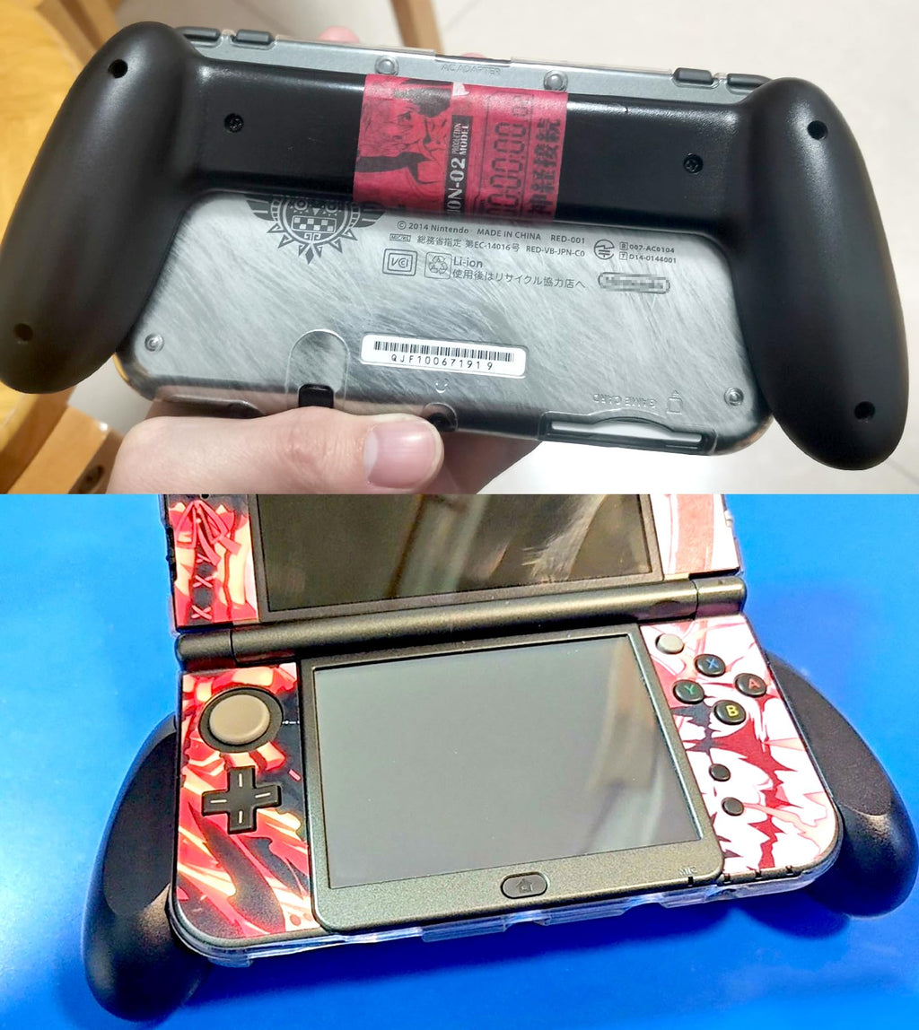 Black Hand Grips + Protective Crystal Cover W19058