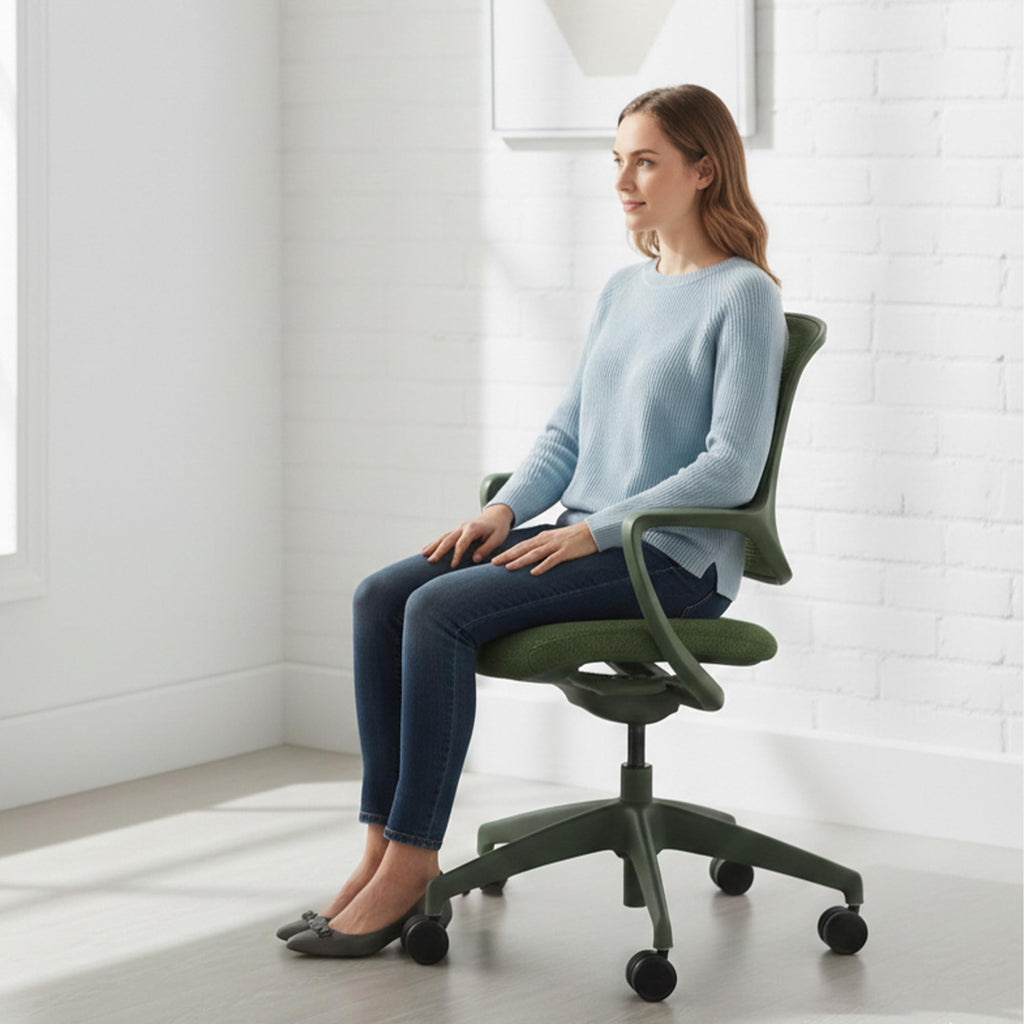 Orange White Low Back Office Chair P78813