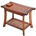 24" 2-Tier Teak Shower Bench L61239