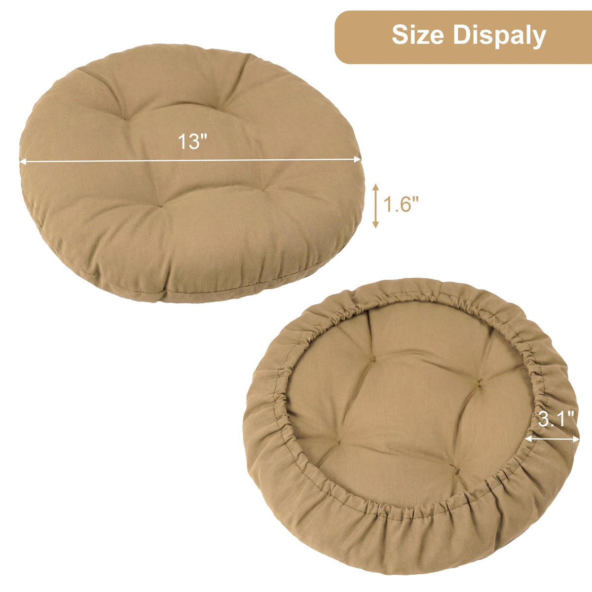 Folding Stool with 2 Pack Seat Cushion U35589