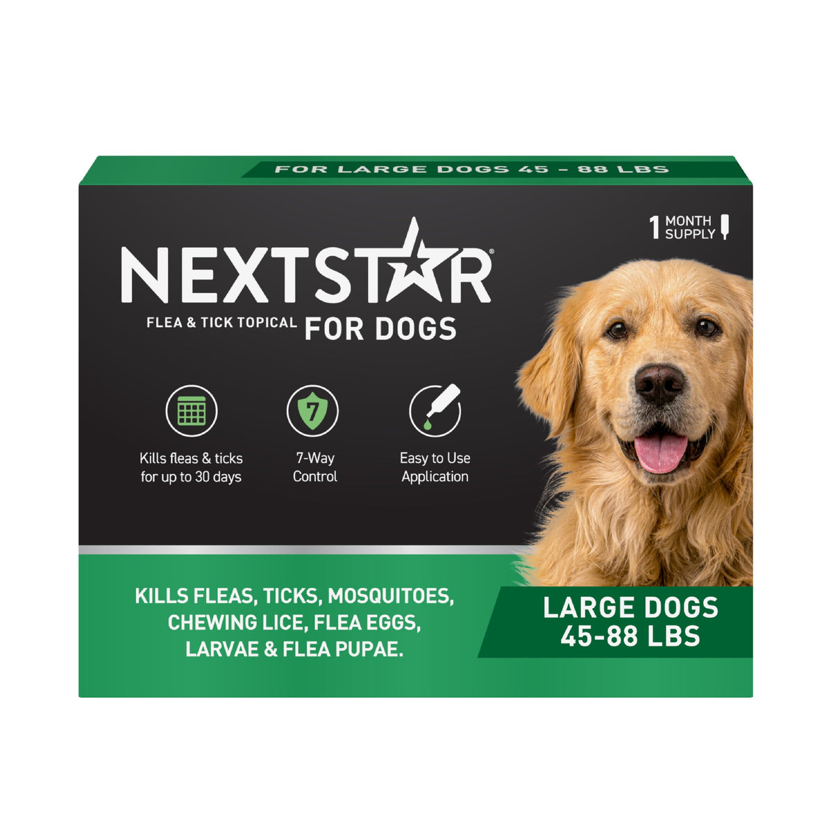 Flea & Tick Topical Dogs Large 1-Month T6463