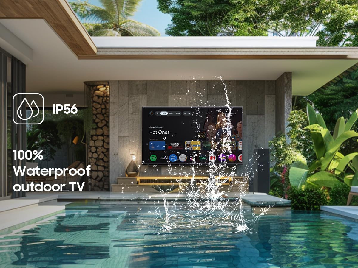 55" Smart Waterproof Outdoor TV D216
