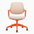 Orange White Low Back Office Chair P78813