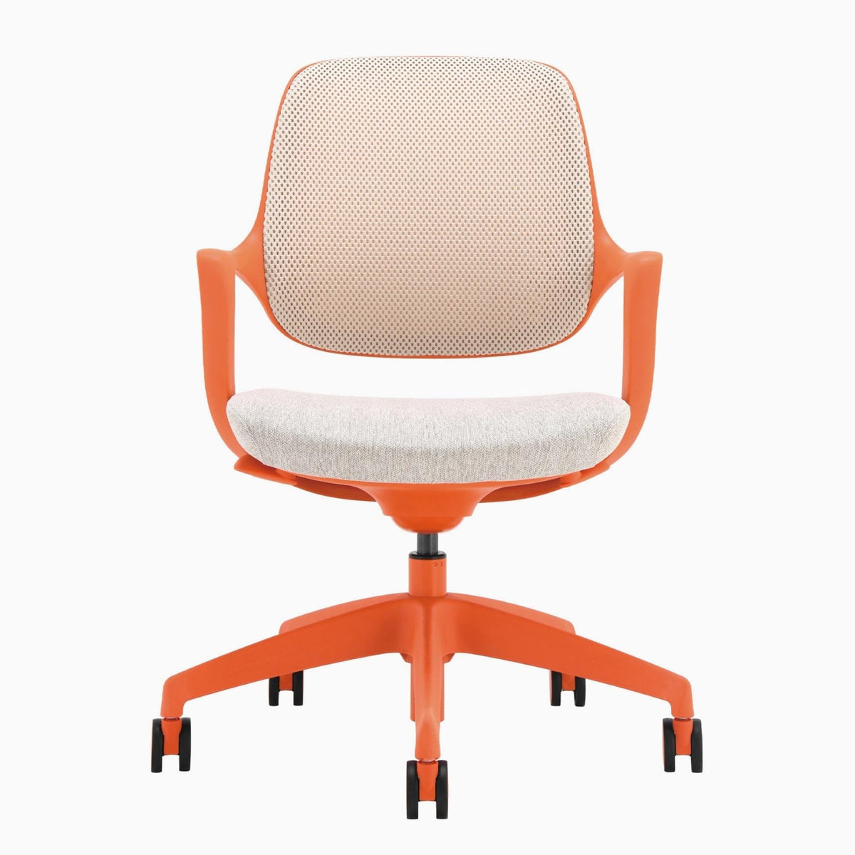 Orange White Low Back Office Chair P78813