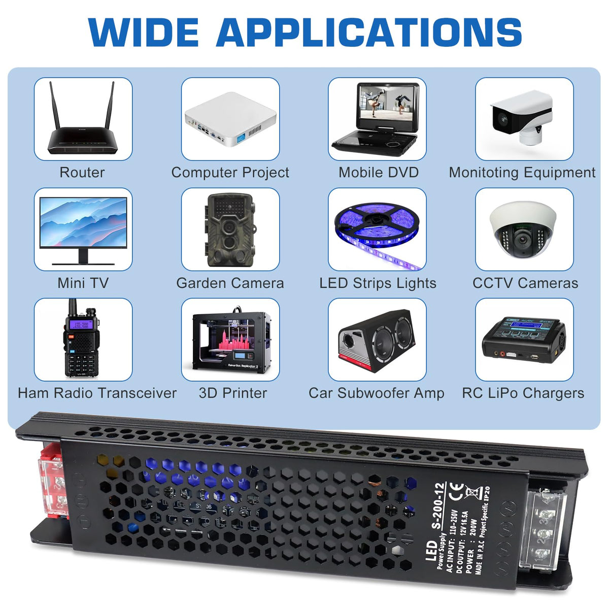 200W 12V LED Power Supply F84199